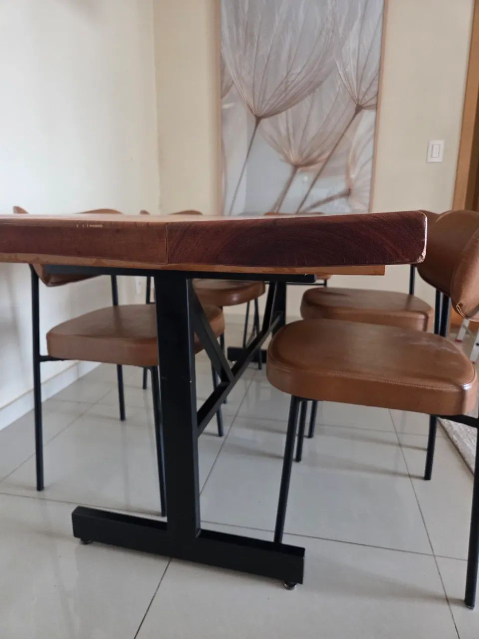 MESA DE MADEIRA MACIÇA  - Foto 2