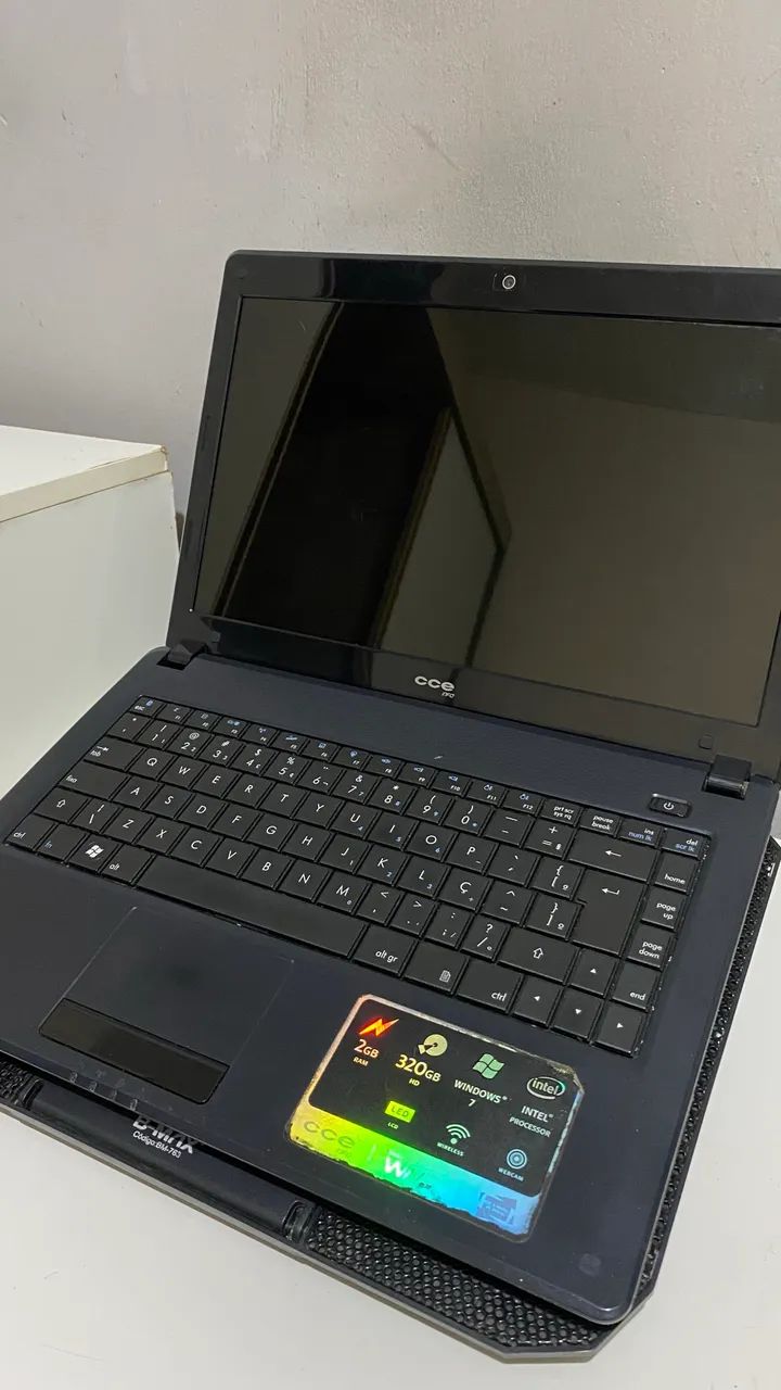 Notebook CCE + Teclado USB + Mouse + Cooling pad USB - Foto 2