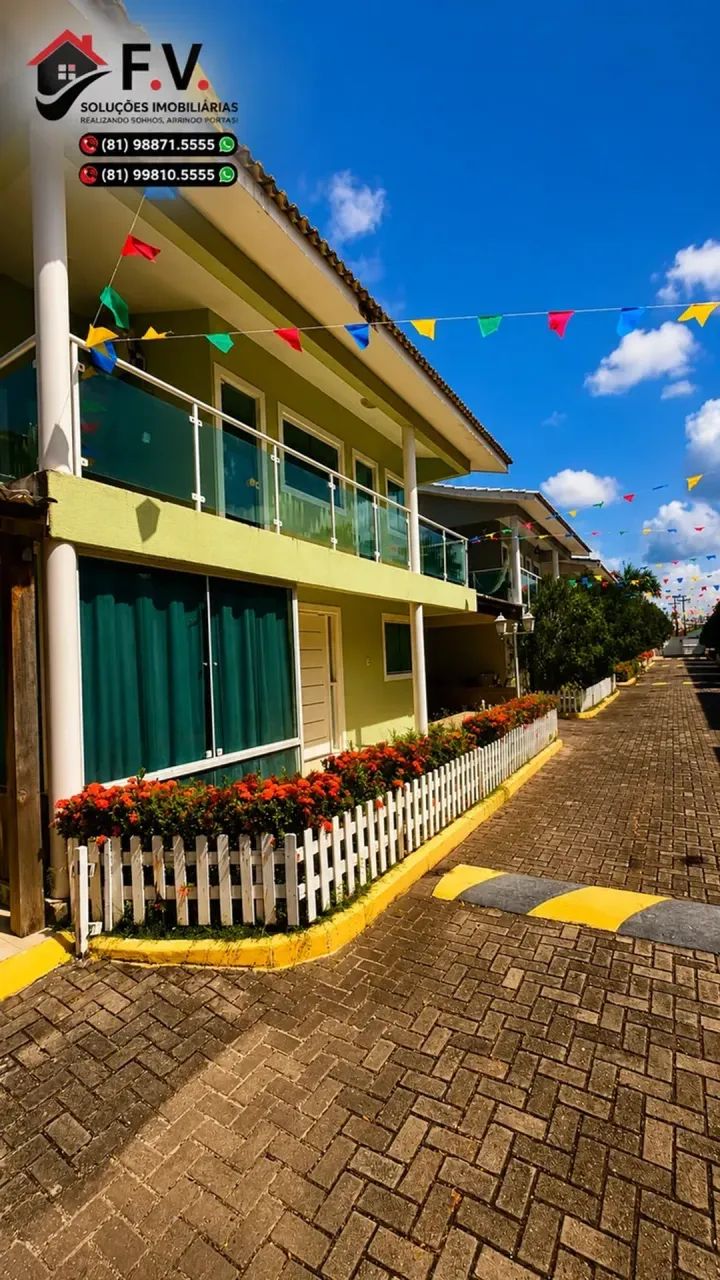 CASA DUPLEX - 190M², 4 QUARTOS, SUÍTES E JACUZZI  COND. SOL E MAR - MARIA FARINHA