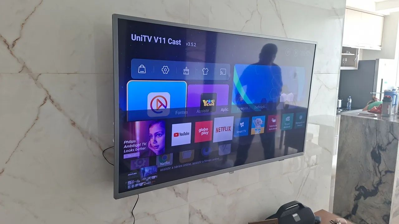 TV 50 POLEGADAS SMART 4K FAÇO ENTREGA DEIXO INSTALADA GARANTIA 3 MESES PARCELO NO CARTÃO  - Foto 5