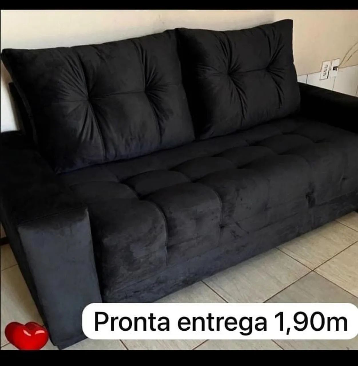 Sofá vitória 190m, com almofadas soltas RS 799,00 contato 98- *