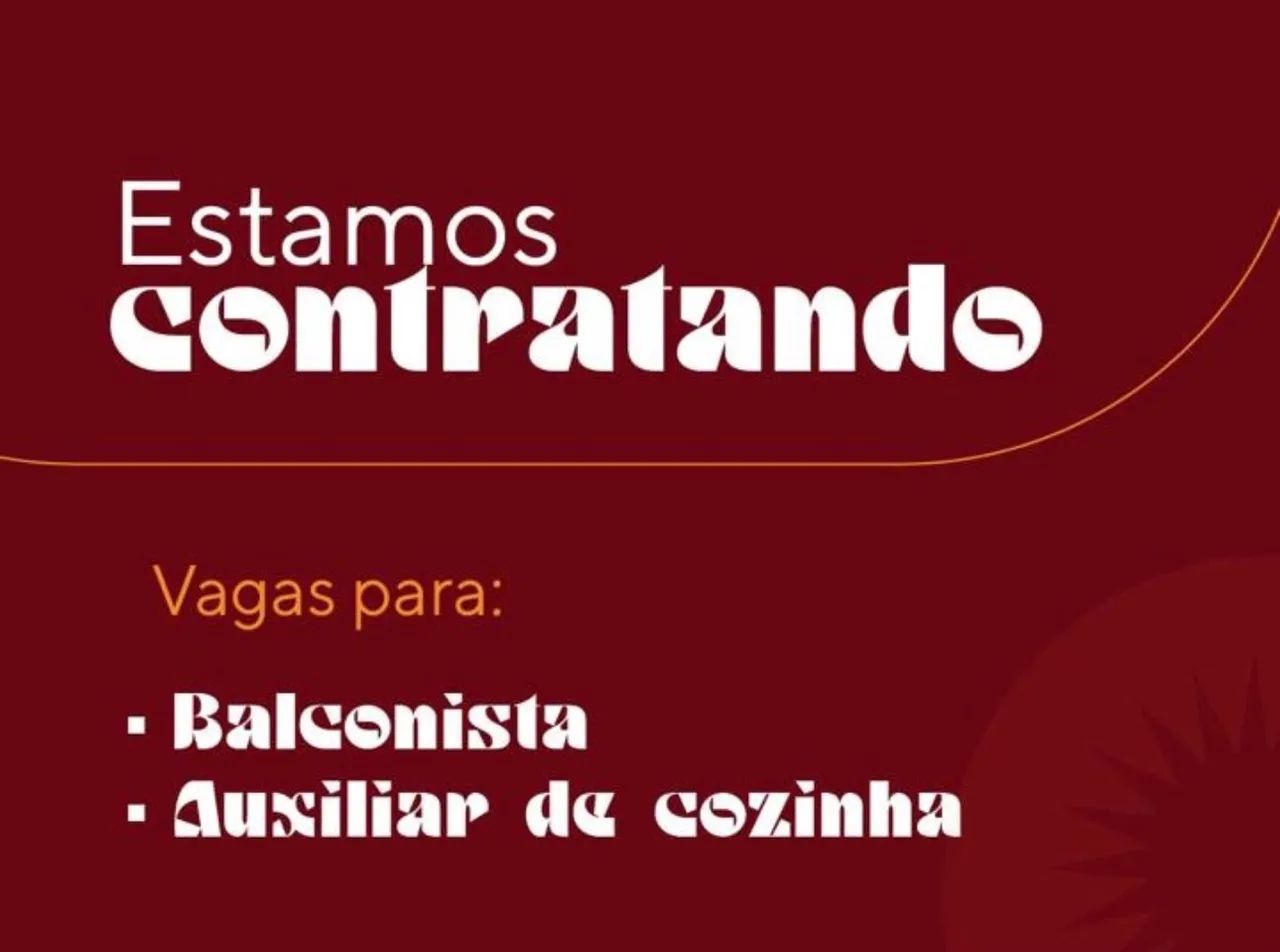 Vaga Auxiliar de Cozinha e Balconista