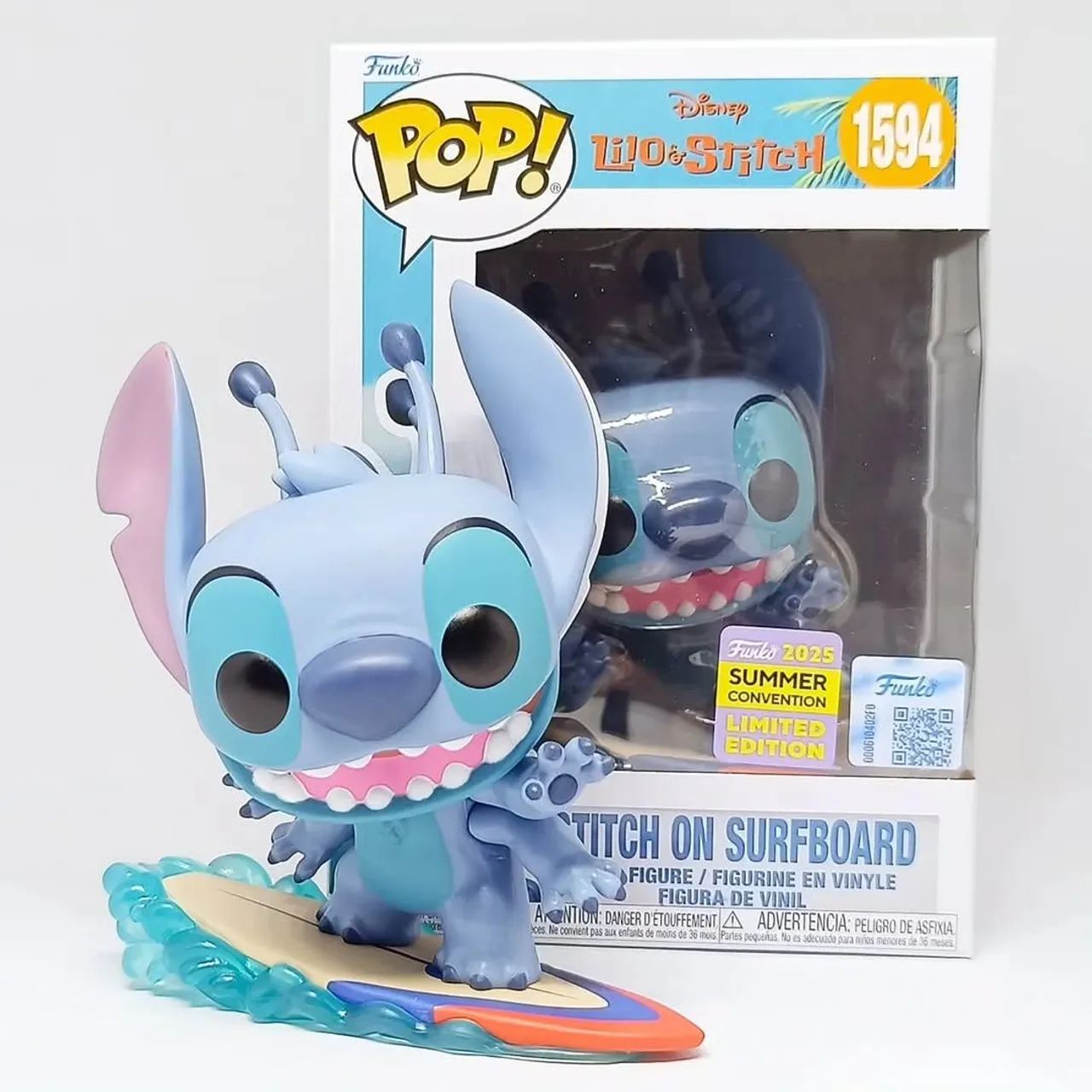 Funko Pop Stitch on surfboard limited edition 