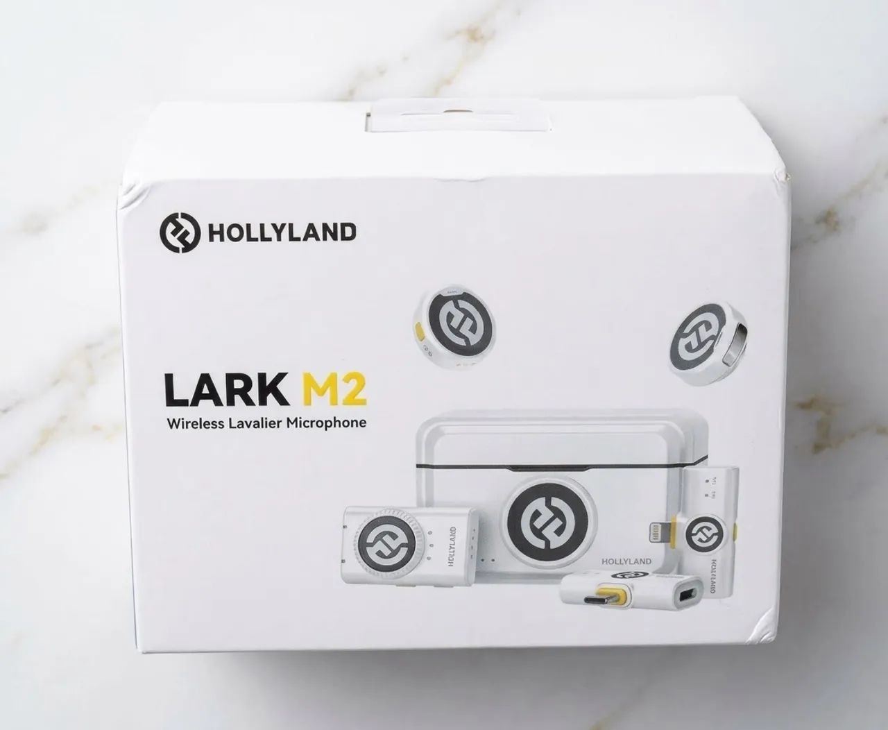 Microfone De Lapela Hollyland Lark M2 Branco - LACRADO