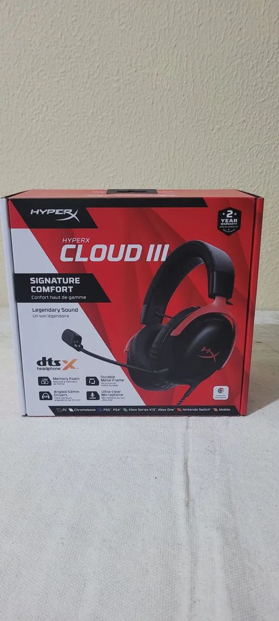 HyperX Cloud III - Novo (menos de 1 mês de uso) - Foto 4