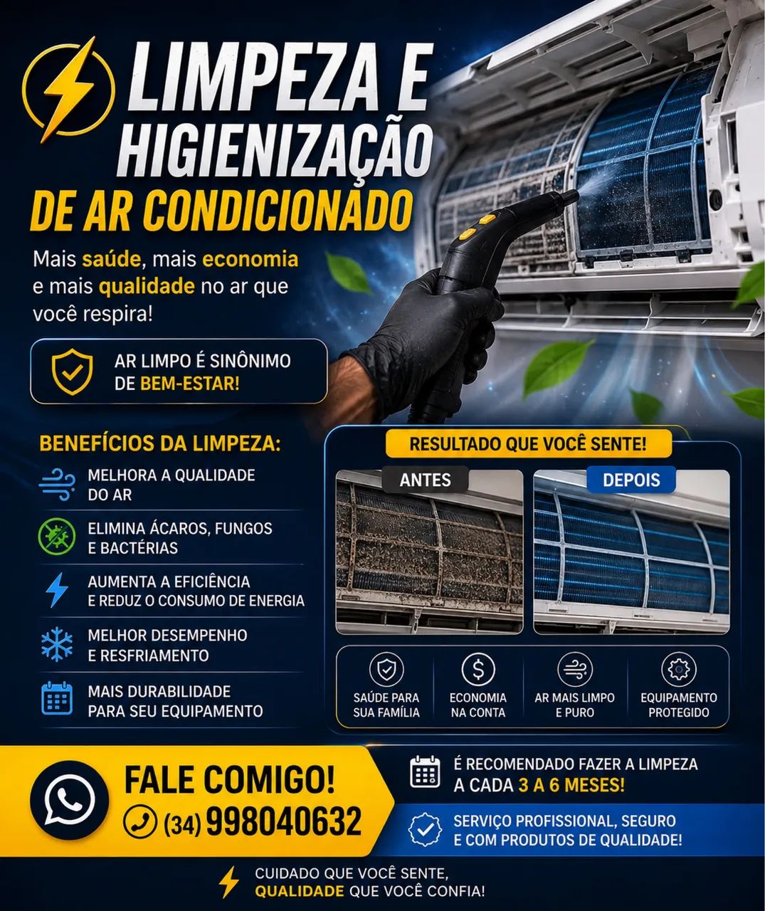 Higienização Ar condicionado 