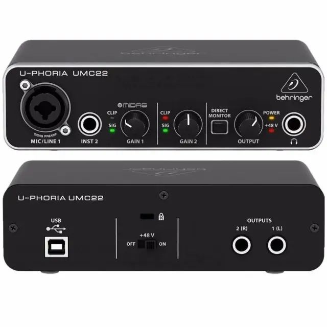 Interface de Audio Behringer UMC22 - Foto 2