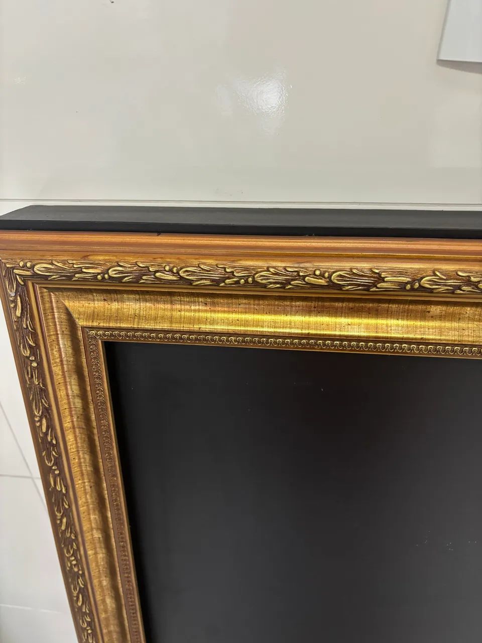 Painel em MDF com moldura clássica dourada  - Foto 4