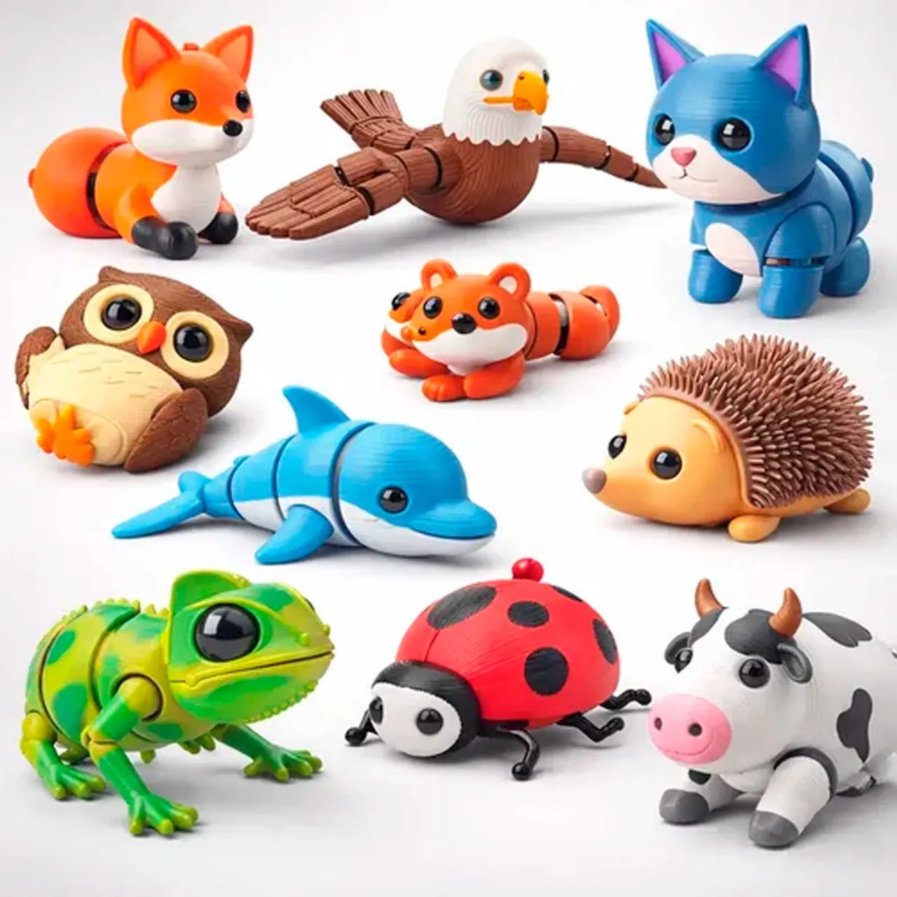 Brinquedos articulados 3D