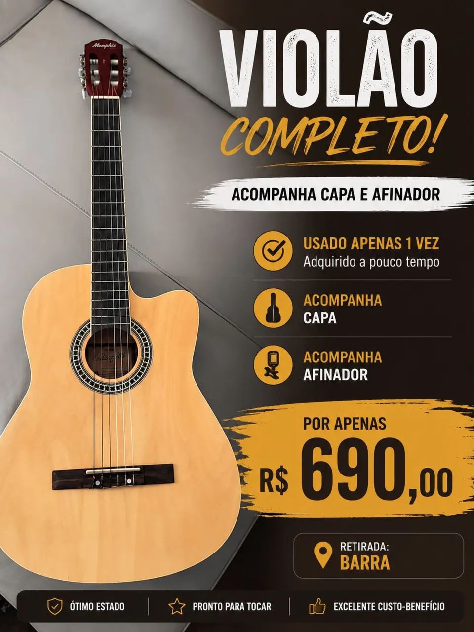 Violão  - Foto 3