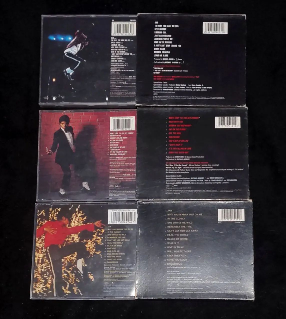CDS MICHAEL JACKSON BAD OFF THE WALL DANGEROUS ED LIMITADA - CDs