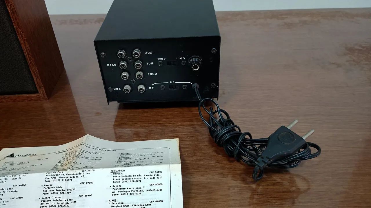 Amplivox Amelco PSF-100L com caixa acústica novos de  1986 - Foto 4