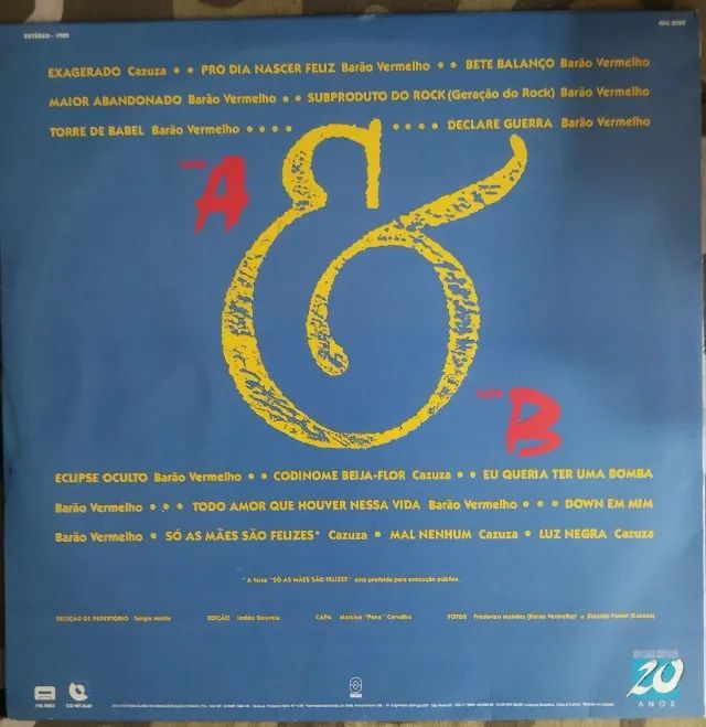 LP Vinil Cazuza & Barão Vermelho - Melhores Momentos (1989) VG+/EX - Foto 2