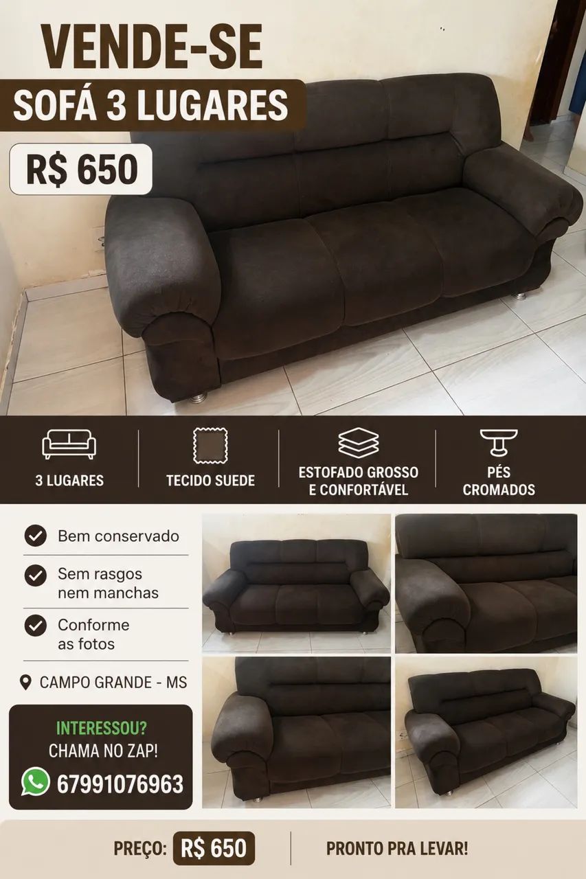Sofá 475, motivo: ganhamos um