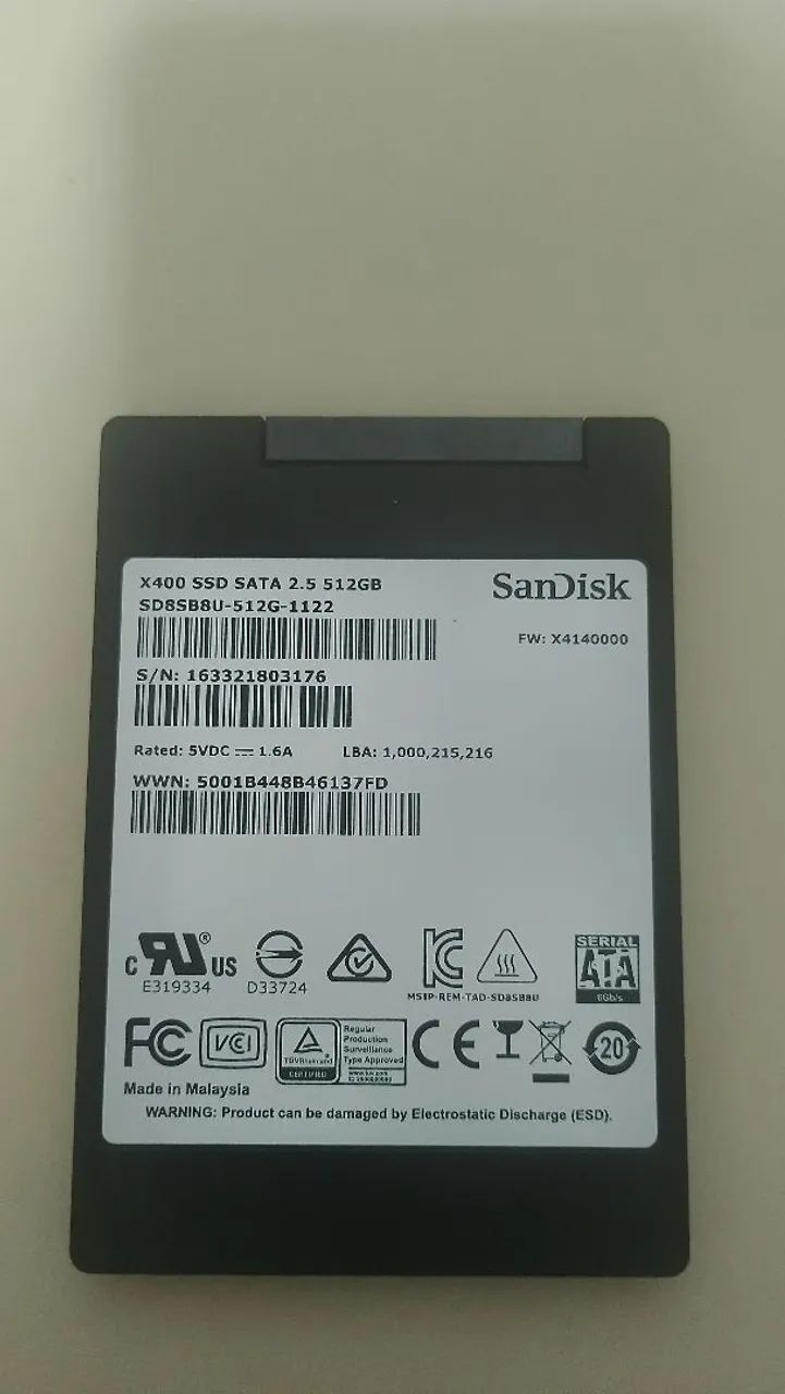 SSD  SanDisk 512gb sata  - Foto 2