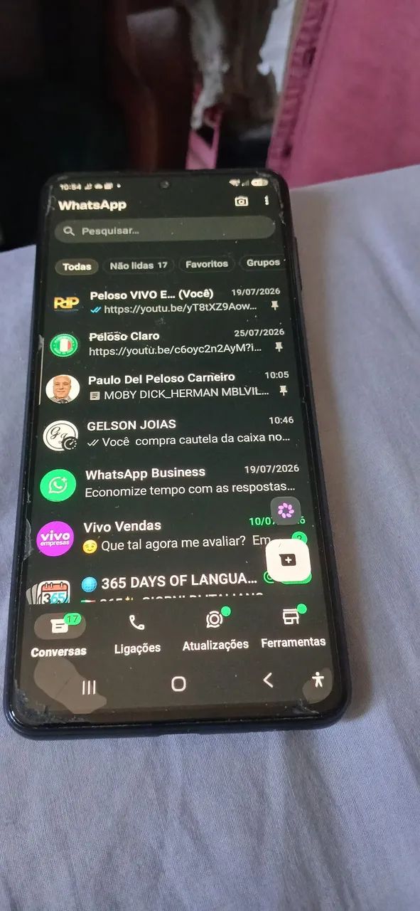 Vendo Celular Samsung M54 com 256 Gb de memória e nota fiscal