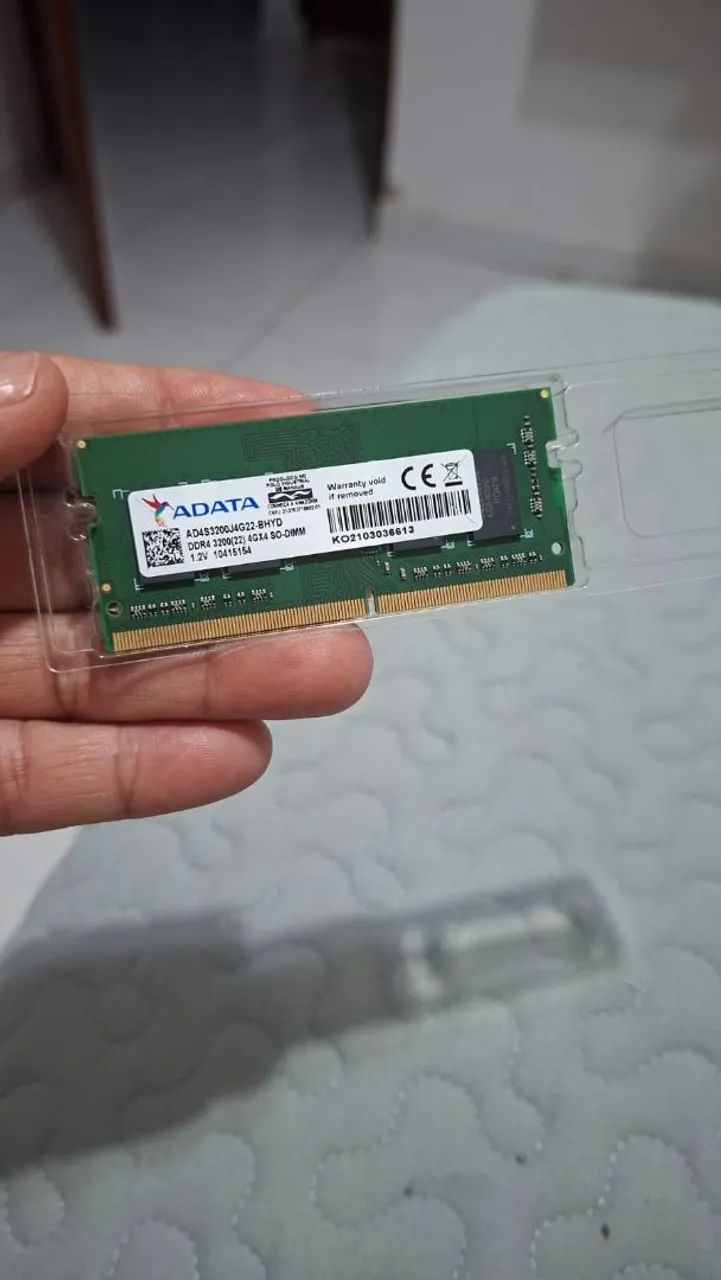 Memória ram ADATA para notebook 4gb ddr4 3200mhz