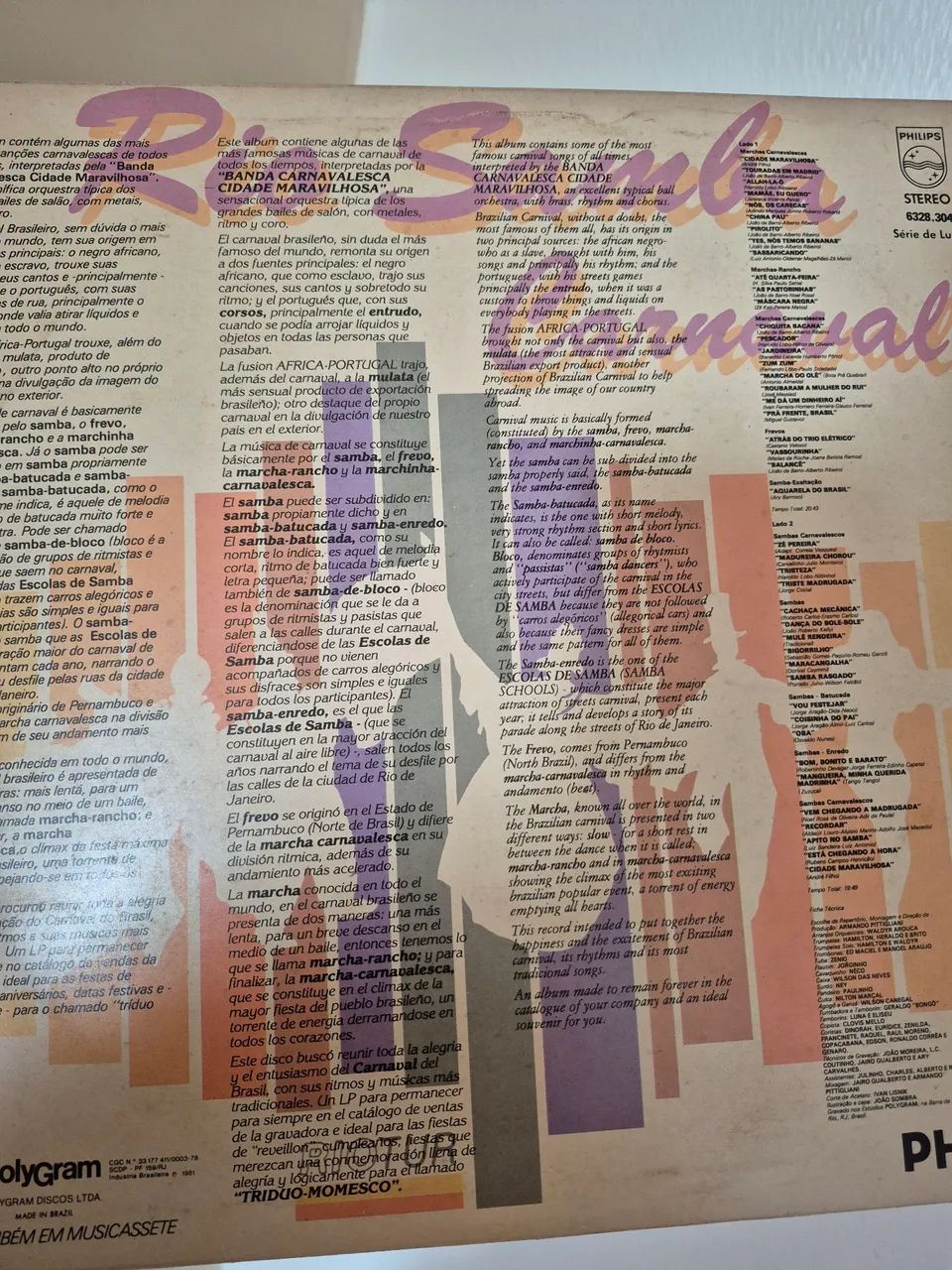 Disco Vinil Rio Samba Carnaval - Foto 2