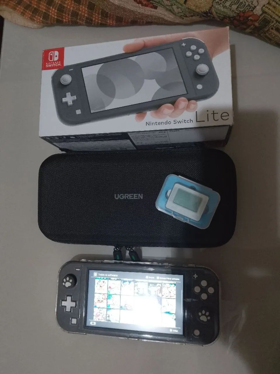 Nintendo Switch Lite Desbloqueado Completo - Cinza | 512GB +