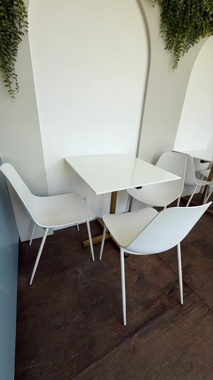Mesa nanoglass com 3 cadeiras!  - Foto 4