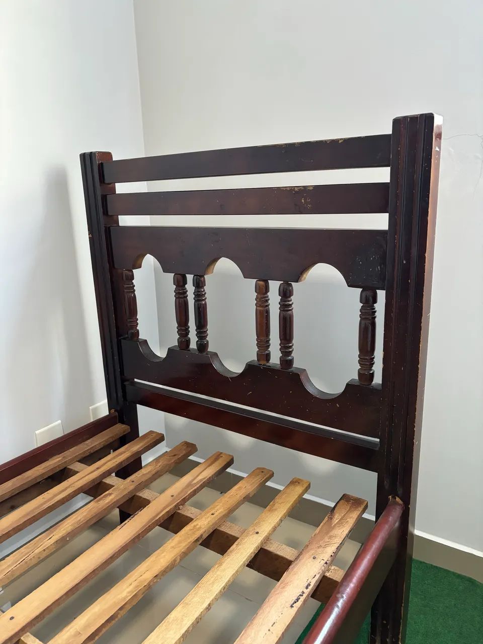 Cama solteiro madeira com colchão  - Foto 5