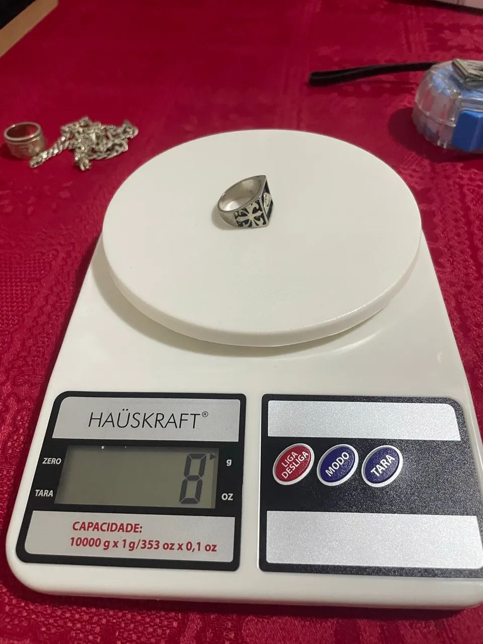 Anel de prata 925 8g - Foto 2