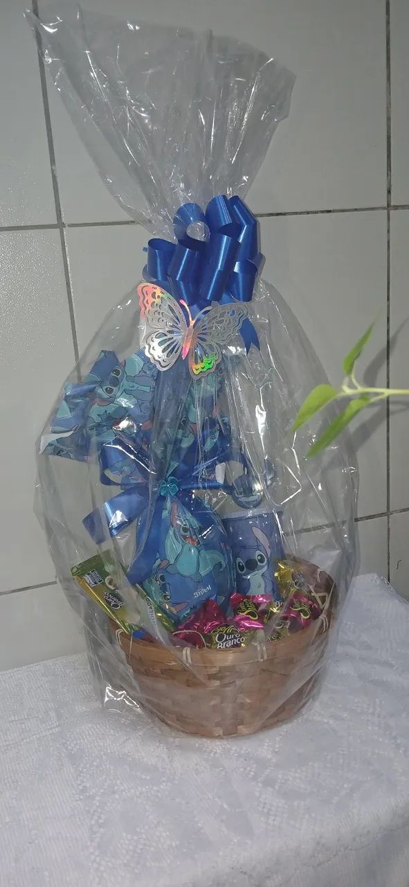 Cesta Café da Manhã Páscoa Stitch Grande.  - Foto 5