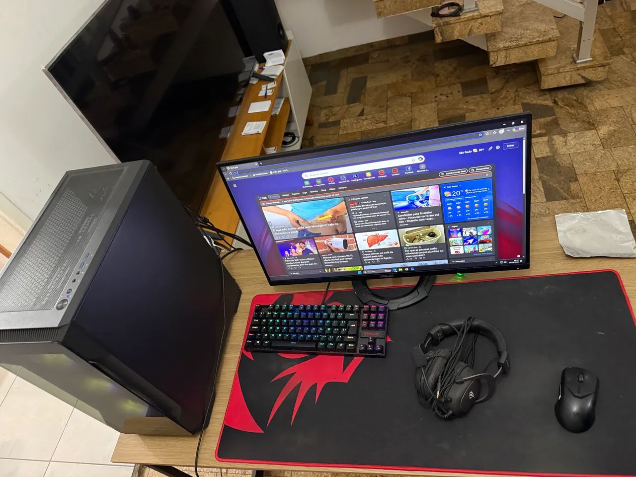 Pc gamer completo Ryzen 5 5600 + rx 7600