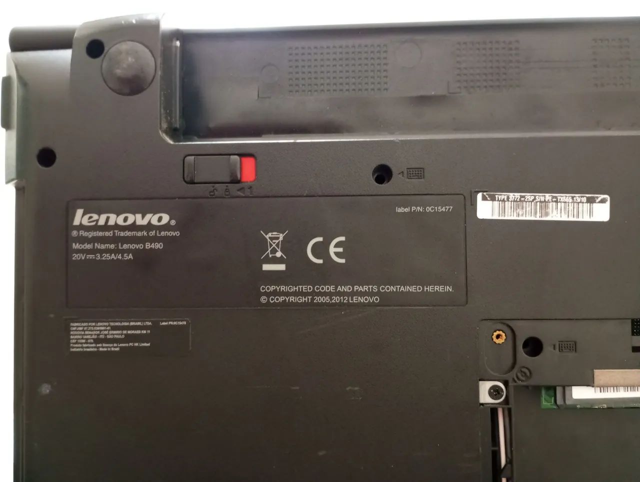 Notebook Lenovo B490 i3-3110M | Carcaça + Placa-Mãe + Memória + Tela - Foto 4