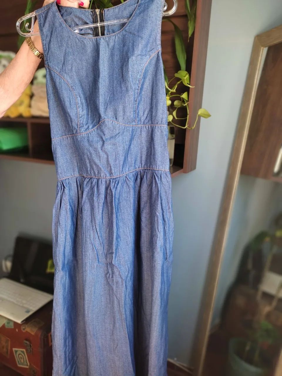 Vestido Longo Jeans - Foto 3