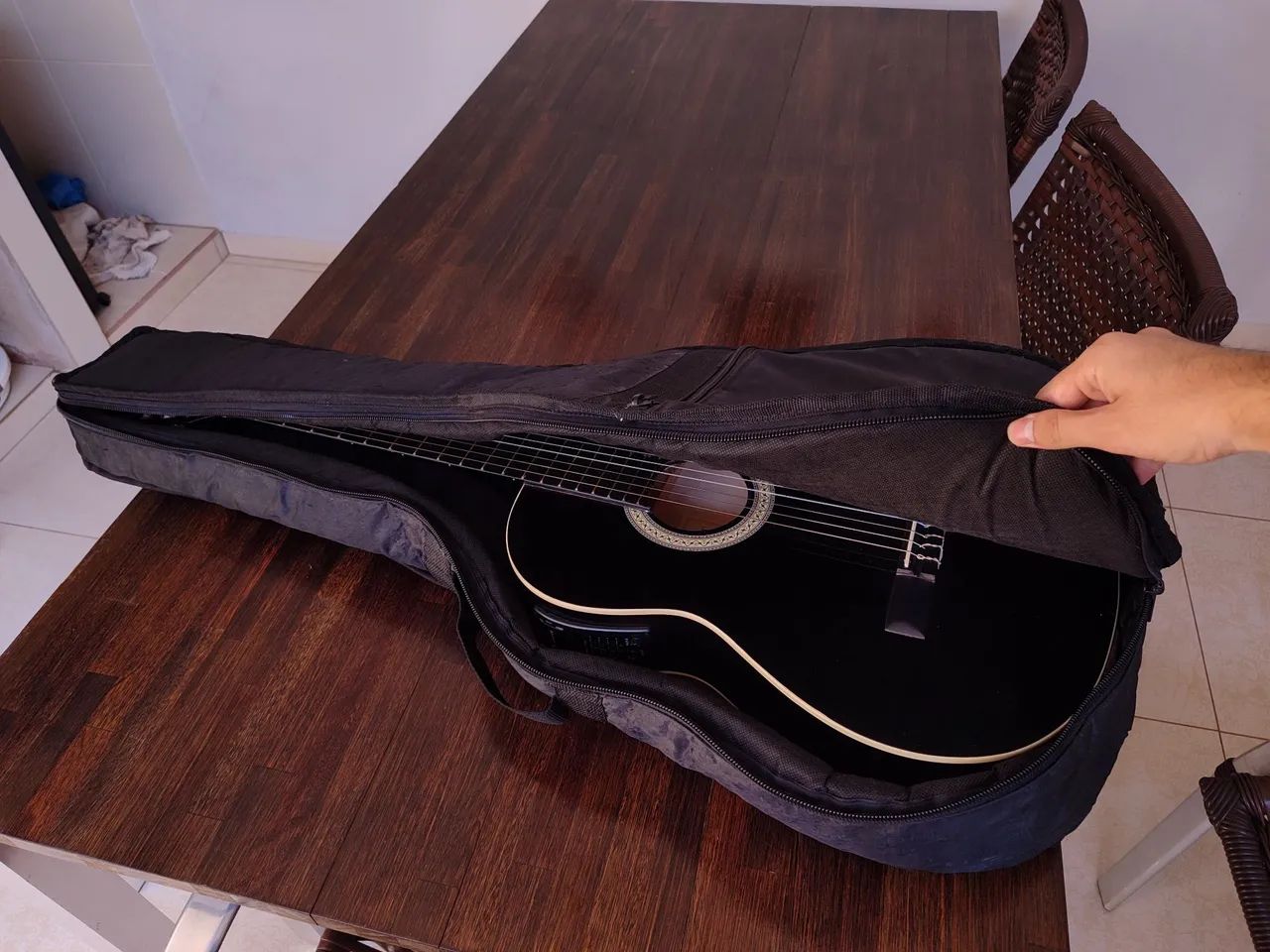 Violão Gianini GNFX-1C BK EL - Foto 2