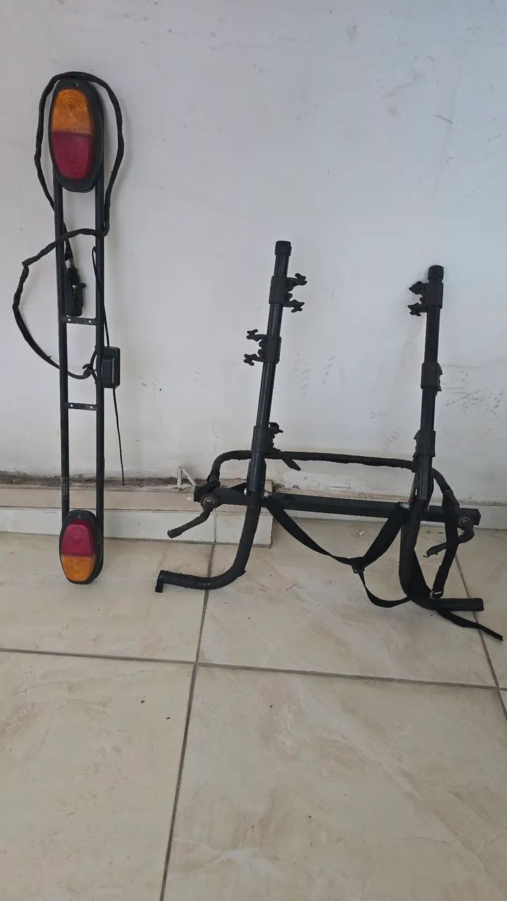 Transbike e suporte para placa