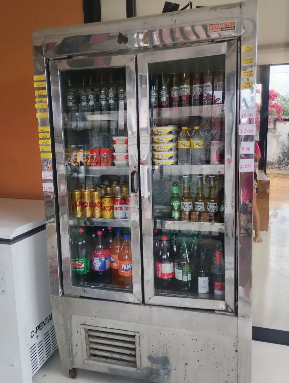 Freezer expositor duas portas de abrir 
