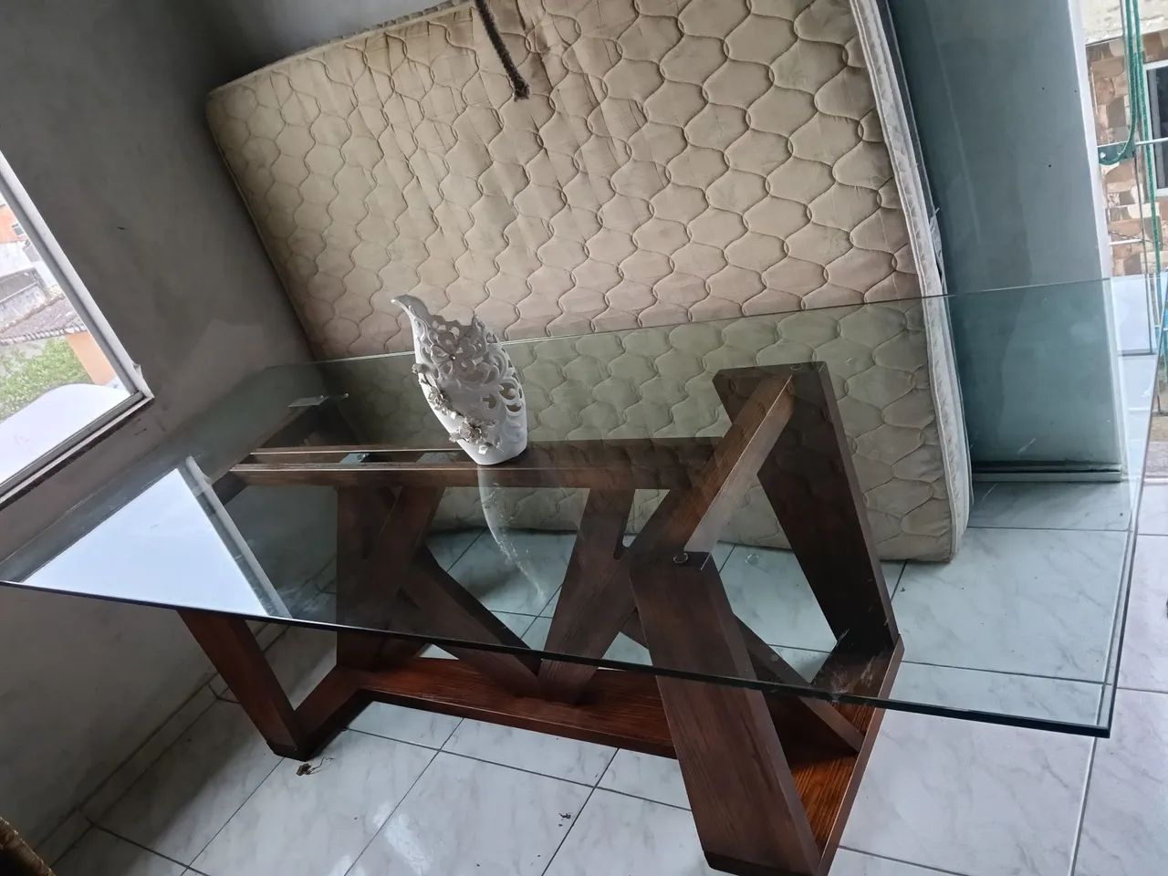 Mesa ,base e vidro  - Foto 3