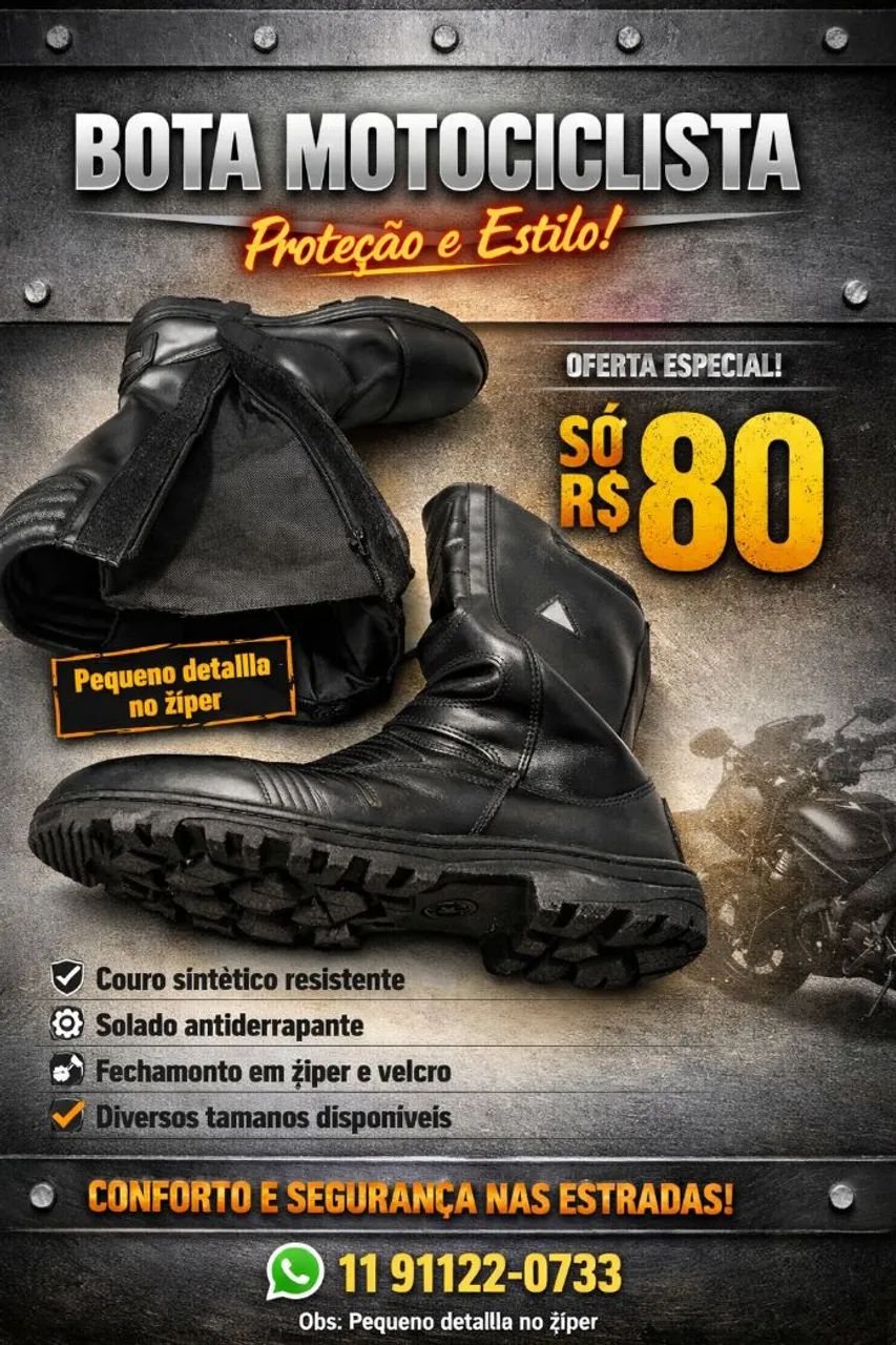 Bota Motociclista 