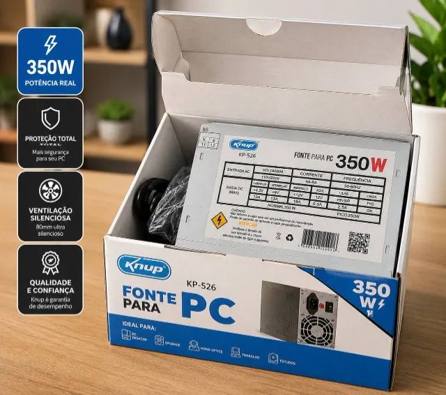 Fonte 350w Knup - Foto 2