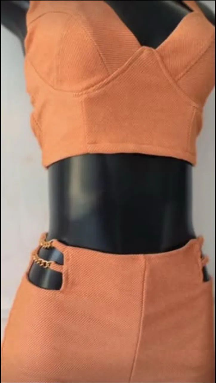 Conjunto de corrente  Lurex grosso  - Foto 2