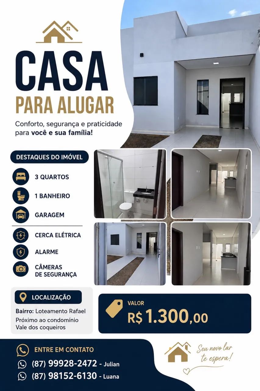 CASA PARA ALUGAR 