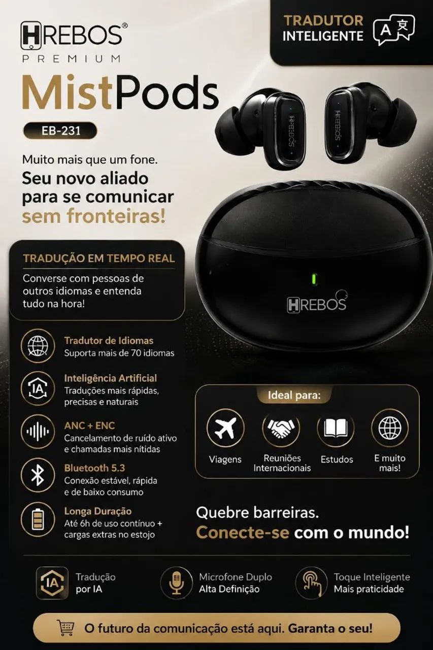 Fone de ouvido tradutor