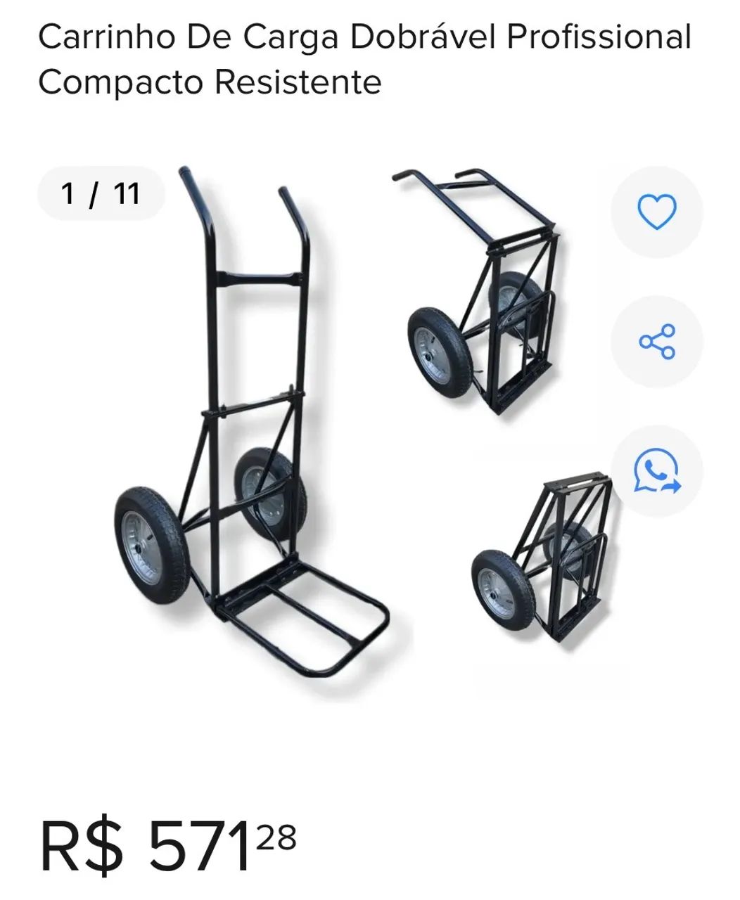 Carrinho carga e descarga 