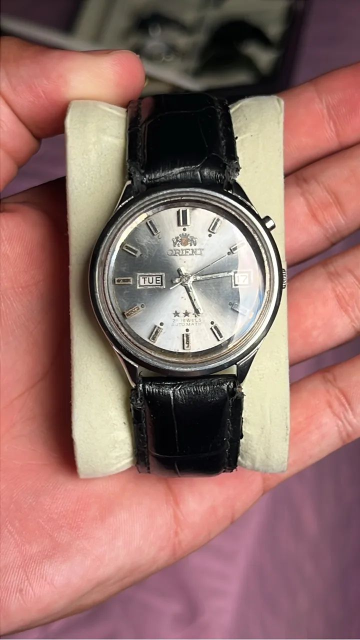 Relogio Orient 3 Estrelas Dupla Janela - Foto 3