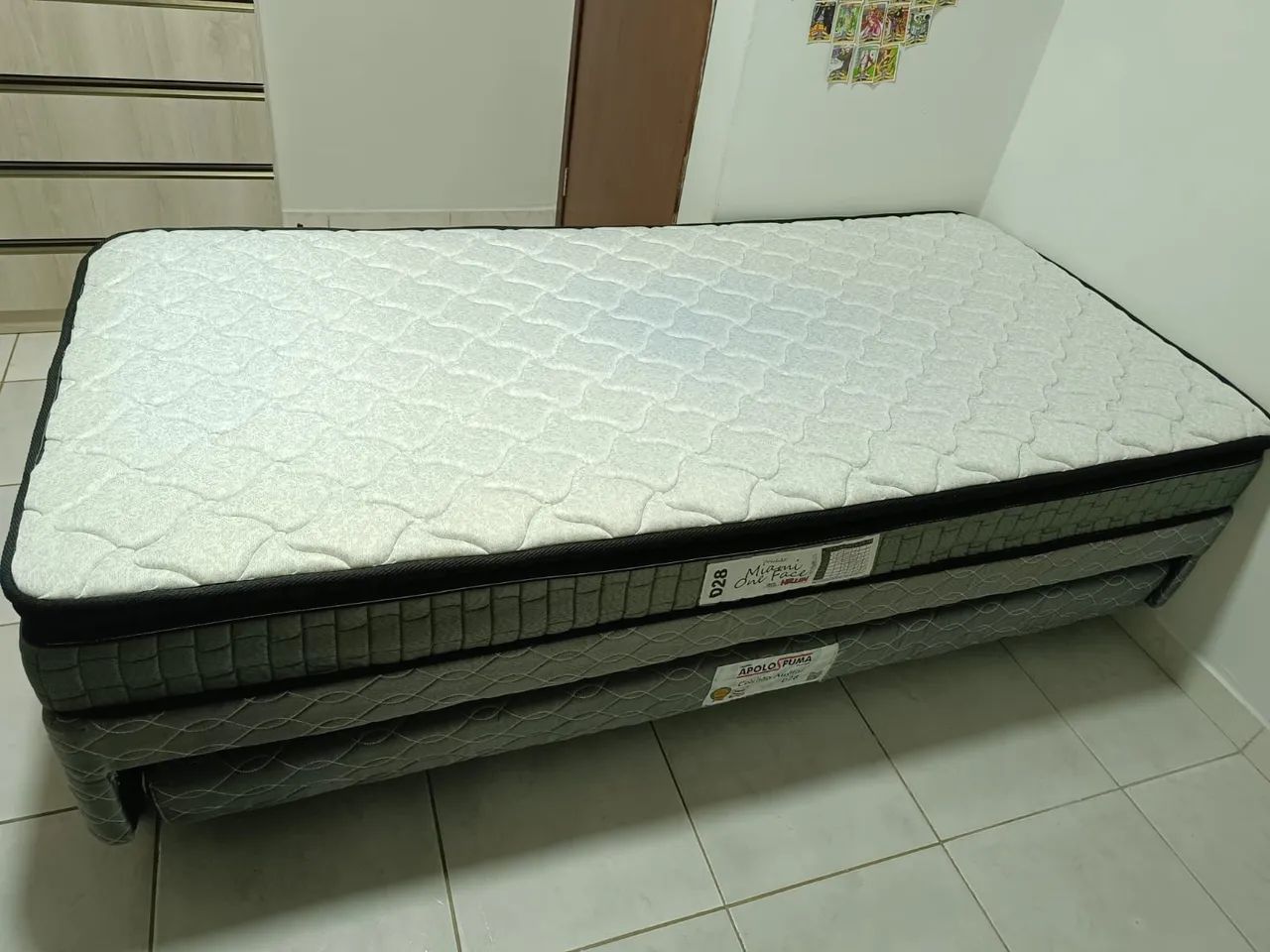 Cama Box Solteiro com Colchão D28 e Cama Auxiliar - Foto 2