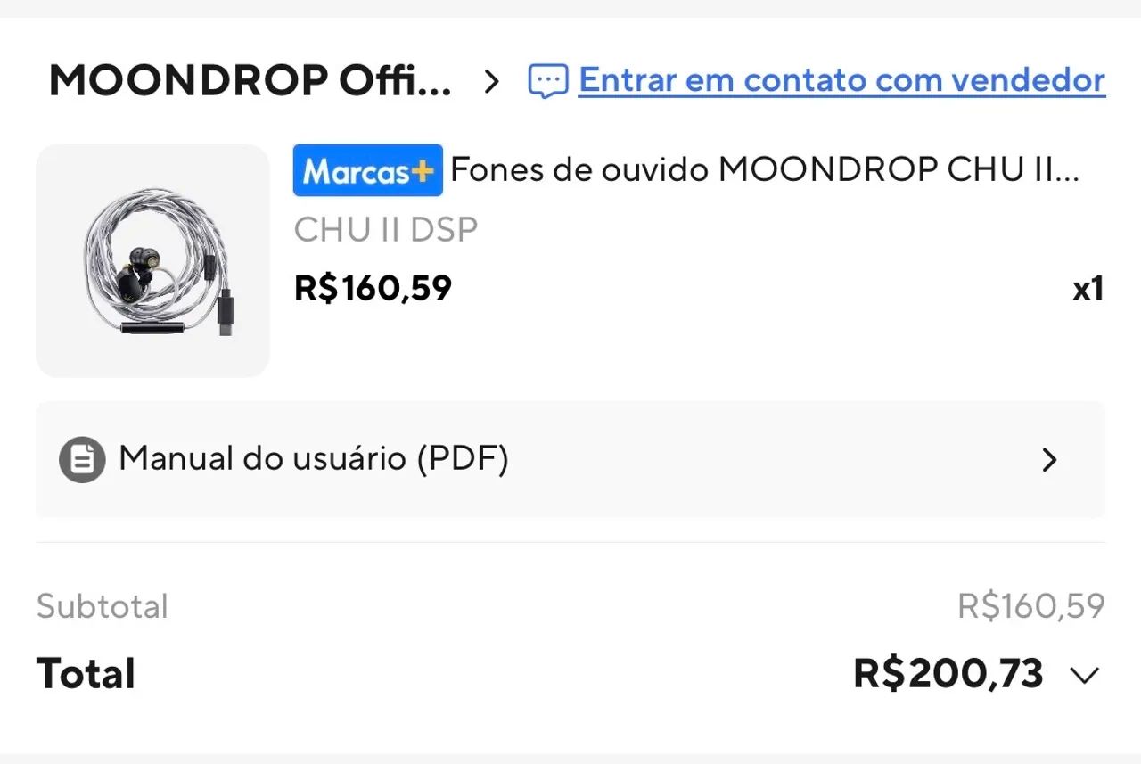 Fone de ouvido MOONDROP CHU II USB-C com microfone. - Foto 5