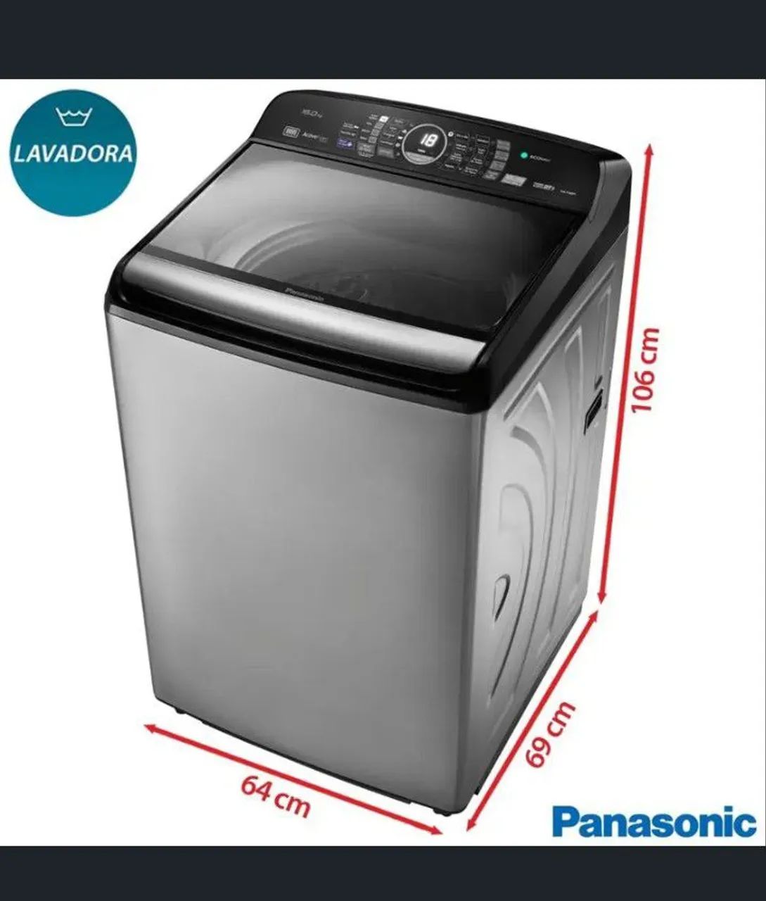 Lavadora de Roupas Panasonic 16Kg - Aceito proposta - Foto 5