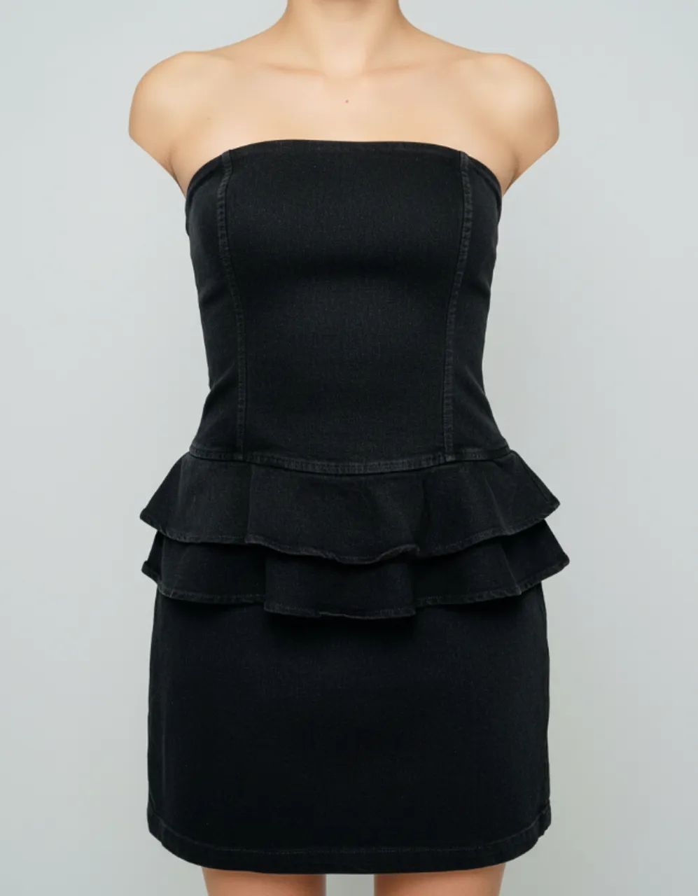 Vestido Peplum Preto - Foto 4