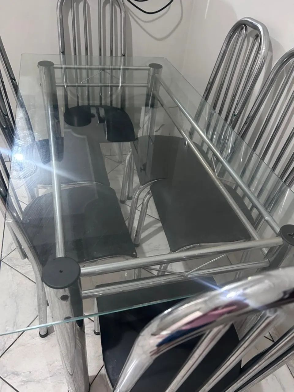 Mesa de jantar 6 cadeiras - Foto 2
