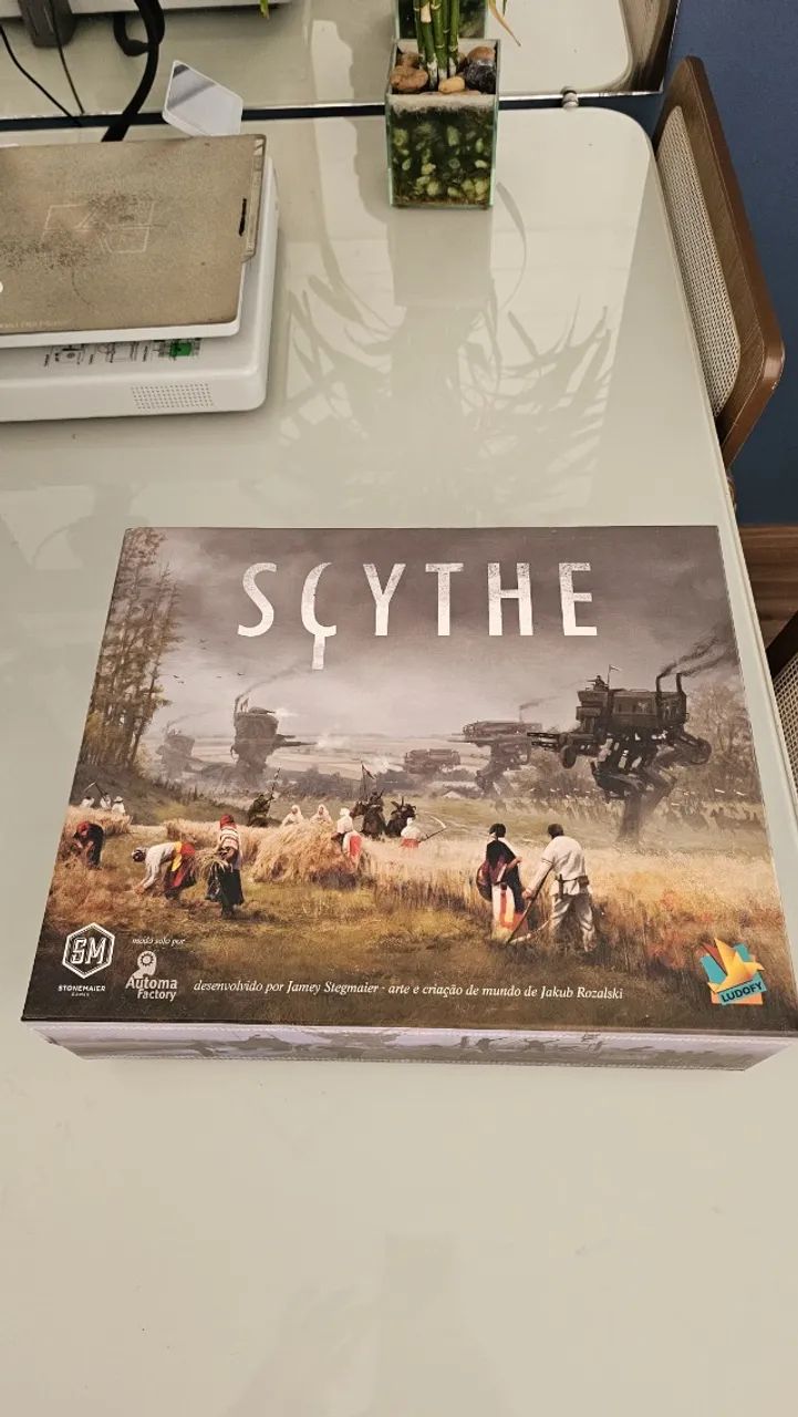 Jogo de Tabuleiro Scythe (Recursos 3D - Sleevado)