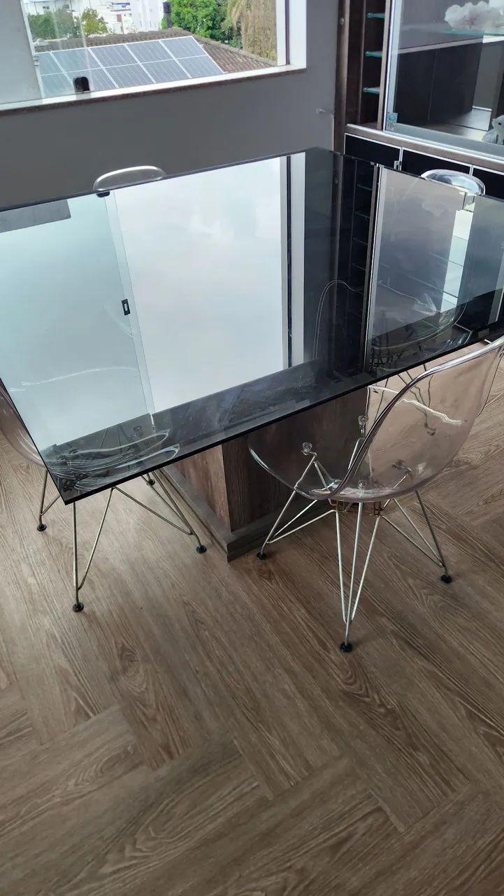 Mesa de vidro 8 lugares - Foto 3