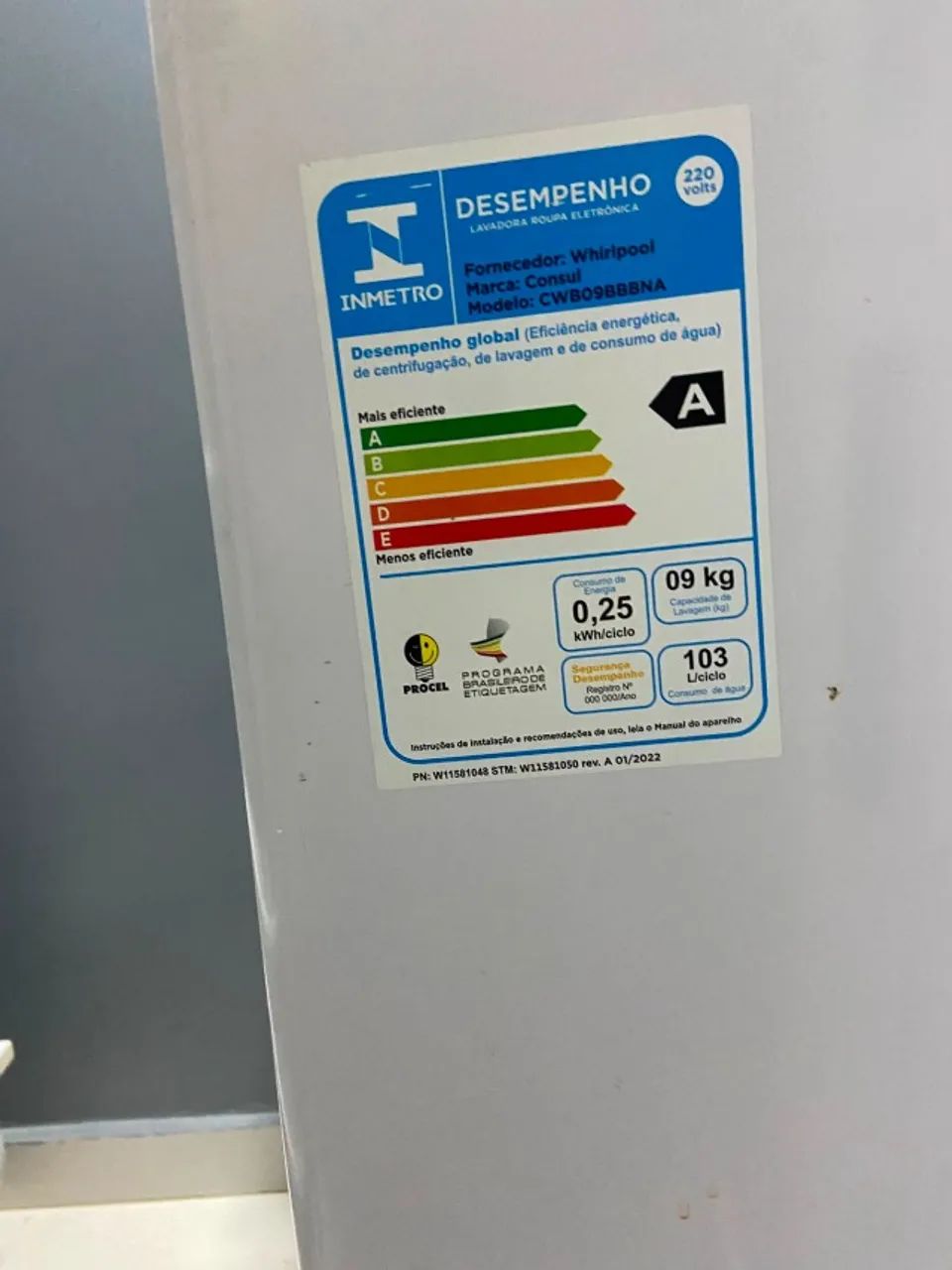 Lavadora Consul 9kg - 220V - Funcionando Perfeitamente - Foto 3