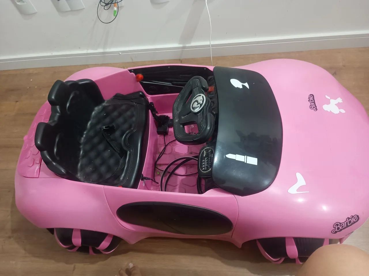 carrinho elétrico rosa  - Foto 4